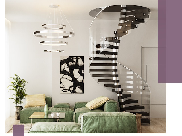 Лестницы для двухуровневой квартиры в Переславле-Залесском — изготовление и монтаж