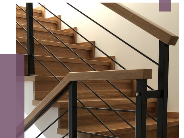 Обшивка металлической лестницы деревом в Переславле-Залесском от 4411 руб. 