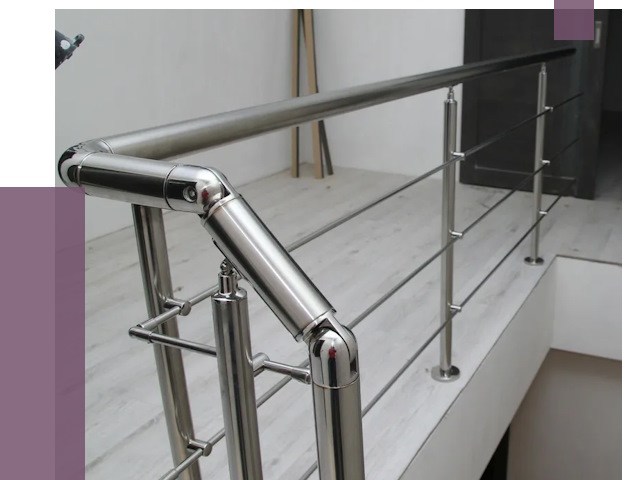 Перила из нержавеющей стали в Переславле-Залесском от 9134 руб. под ключ | ПРОЛЁТ-Прс