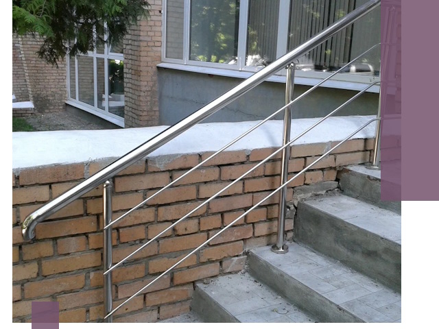Перила из нержавеющей стали высокого качества в Переславле-Залесском