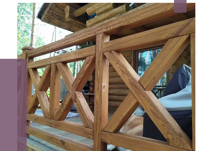 Деревянные перила под ключ в Переславле-Залесском от 7784 руб. 