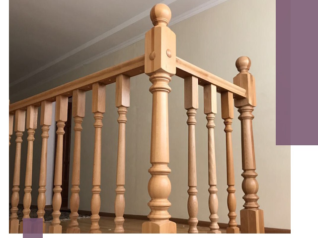 Деревянные перила на заказ в Переславле-Залесском: монтаж и изготовление