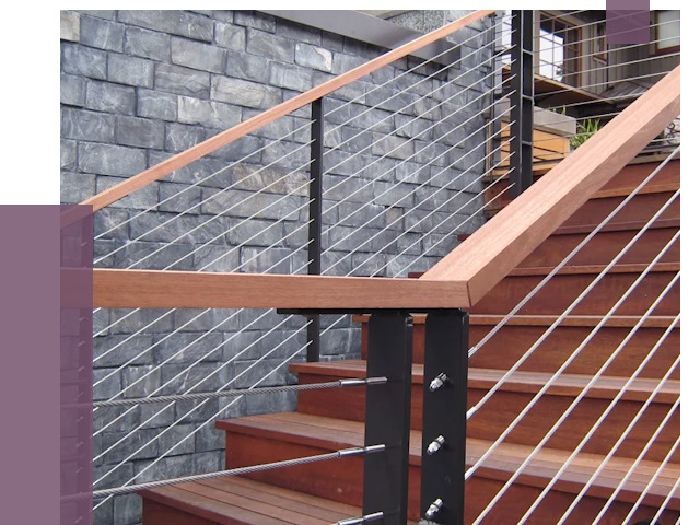 Тросовые перила под ключ в Переславле-Залесском от 7888 руб.