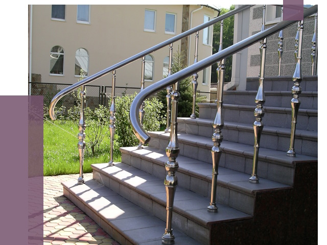 Перила для крыльца в Переславле-Залесском от 10898 руб. — монтаж ПРОЛЁТ-Прс