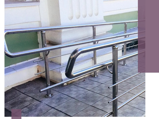 Ограждения пандусов из металла и нержавейки в Переславле-Залесском