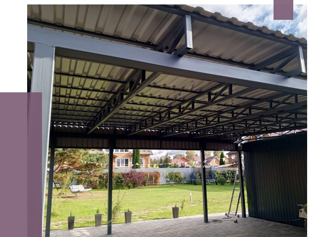 Монтаж навесов в Переславле-Залесском от 7473 руб. — установка навеса | ПРОЛЁТ-Прс