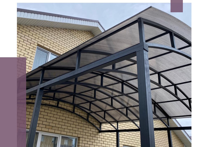 Монтаж козырьков в Переславле-Залесском от 11676 руб. | ПРОЛЁТ-Прс