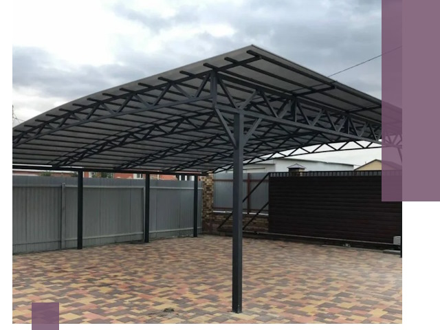 Недорогие навесы под ключ в Переславле-Залесском — изготовление и монтаж