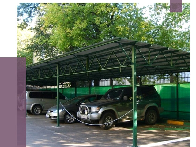 Навесы для парковки в Переславле-Залесском от 81475 руб. заказать | ПРОЛЁТ-Прс