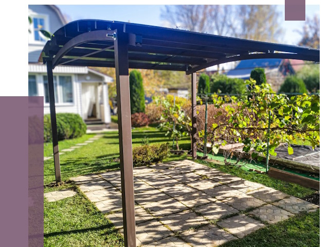 Навесы для дачи в Переславле-Залесском от 12922 руб. под ключ — ПРОЛЁТ-Прс