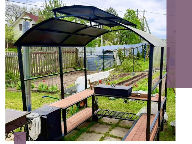 Навесы для барбекю в Переславле-Залесском: изготовление, монтаж и демонтаж