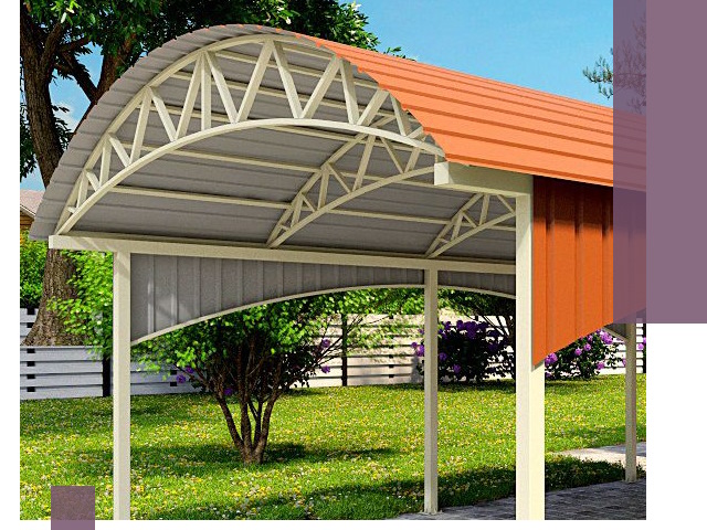 Навесы из профнастила под ключ в Переславле-Залесском — установка и монтаж