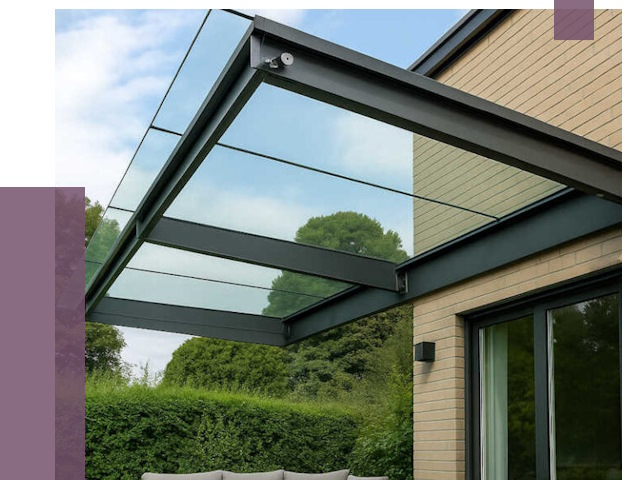 Стеклянные навесы и козырьки в Переславле-Залесском от 12455 руб.