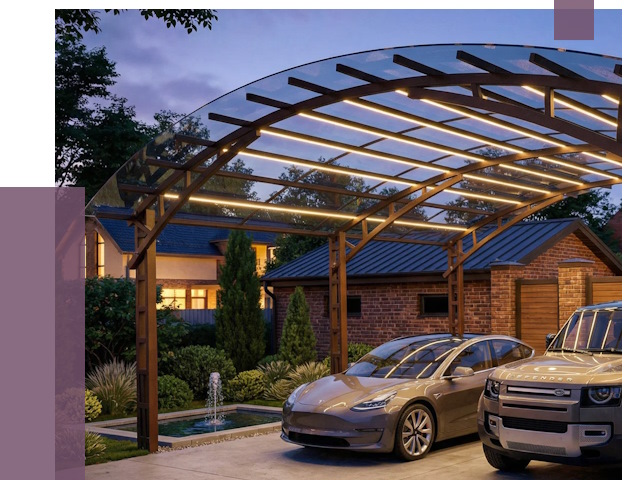 Металлические навесы в Переславле-Залесском от 12870 руб. под ключ — ПРОЛЁТ-Прс