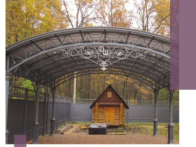 Кованые навесы премиум-класса под заказ в Переславле-Залесском