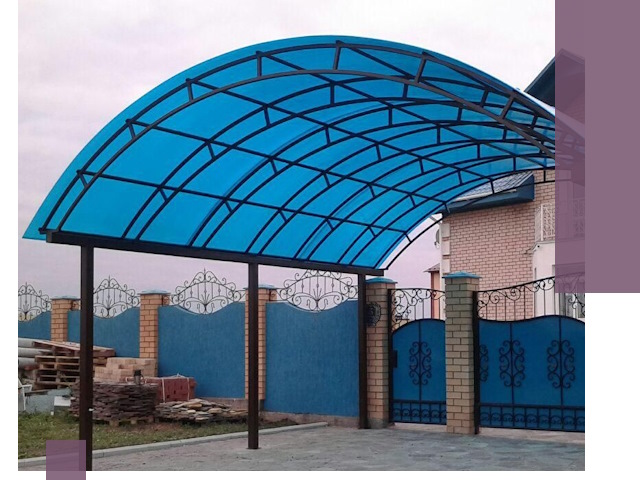 Арочные навесы под ключ в Переславле-Залесском — изготовление и монтаж