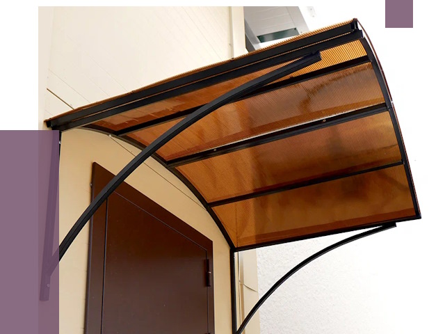 Недорогие козырьки в Переславле-Залесском от 7701 руб.  | ПРОЛЁТ-Прс