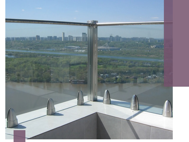 Стеклянные парапеты премиум класса в Переславле-Залесском для домов и бизнесов