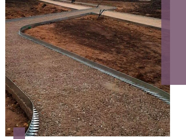 Металлические бордюры под ключ в Переславле-Залесском — изготовление и монтаж