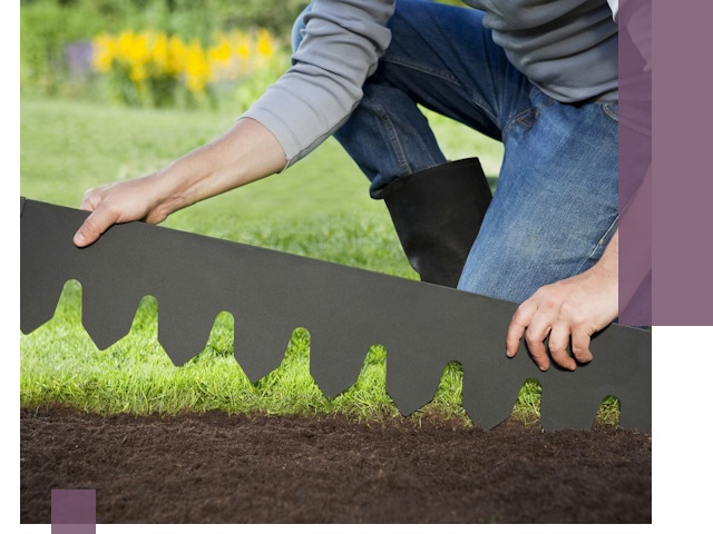 Металлические бордюры для газона в Переславле-Залесском — изготовление и монтаж