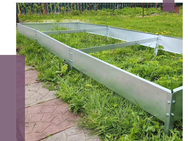 Металлические бордюры для грядок в Переславле-Залесском от 1816 руб.