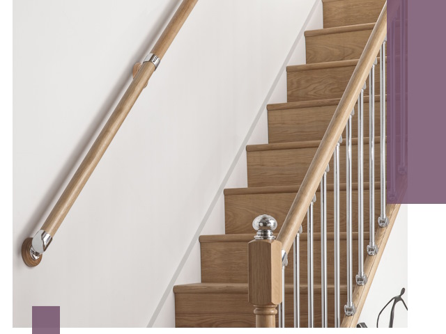 Пристенные поручни из стали и нержавейки под монтаж в Переславле-Залесском